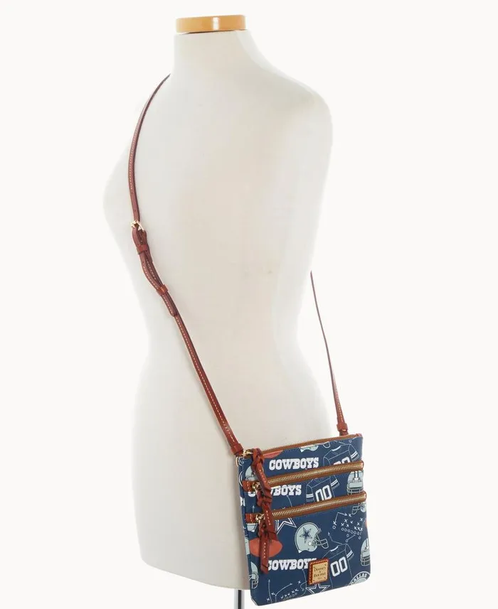Dooney and Bourke NFL Cowboys N S Triple Zip Crossbody Cowboys WomenMen Crossbodies Dooney and Bourke NFL Cowboys N S Triple Zip Crossbody Cowboys WomenMen Crossbodies