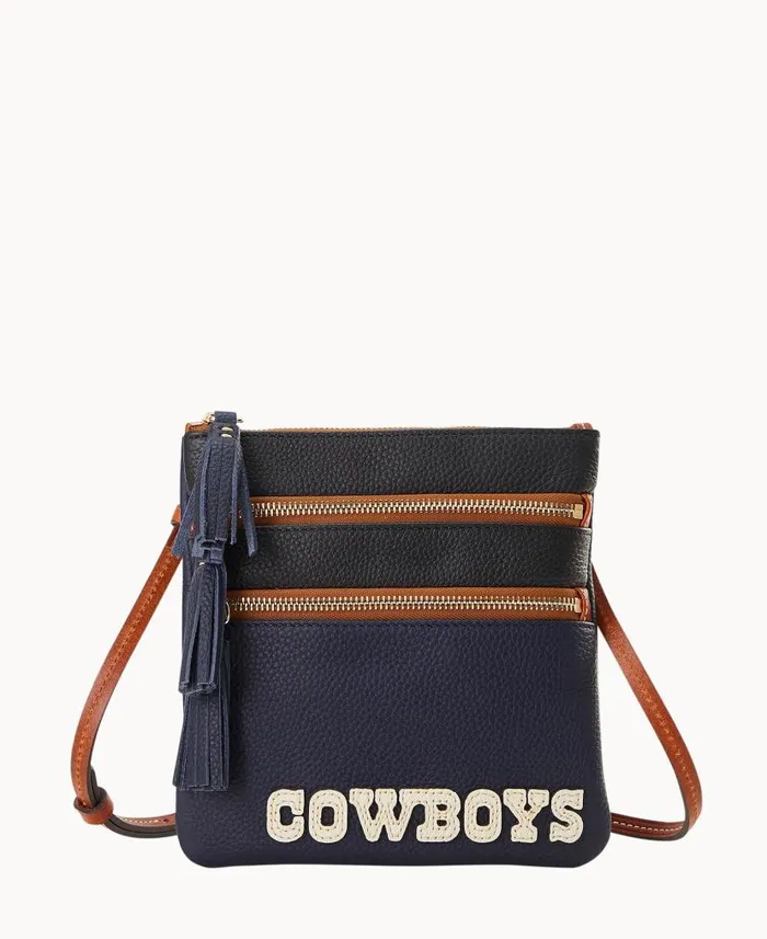 Dooney and Bourke NFL Cowboys Triple Zip Crossbody Cowboys WomenMen Crossbodies Dooney and Bourke NFL Cowboys Triple Zip Crossbody Cowboys WomenMen Crossbodies