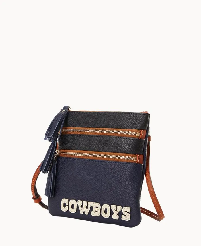Dooney and Bourke NFL Cowboys Triple Zip Crossbody Cowboys WomenMen Crossbodies Dooney and Bourke NFL Cowboys Triple Zip Crossbody Cowboys WomenMen Crossbodies