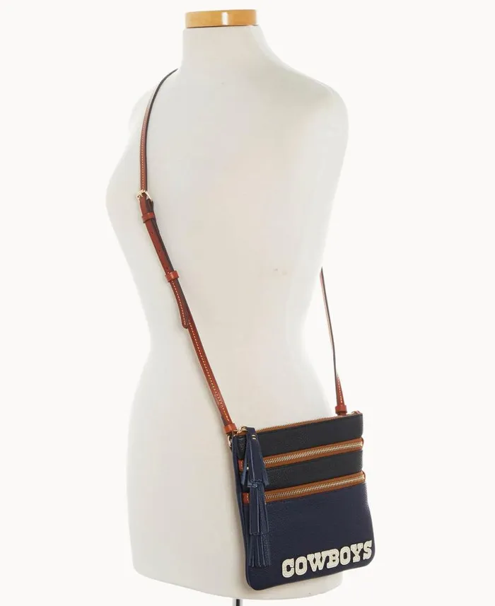 Dooney and Bourke NFL Cowboys Triple Zip Crossbody Cowboys WomenMen Crossbodies Dooney and Bourke NFL Cowboys Triple Zip Crossbody Cowboys WomenMen Crossbodies