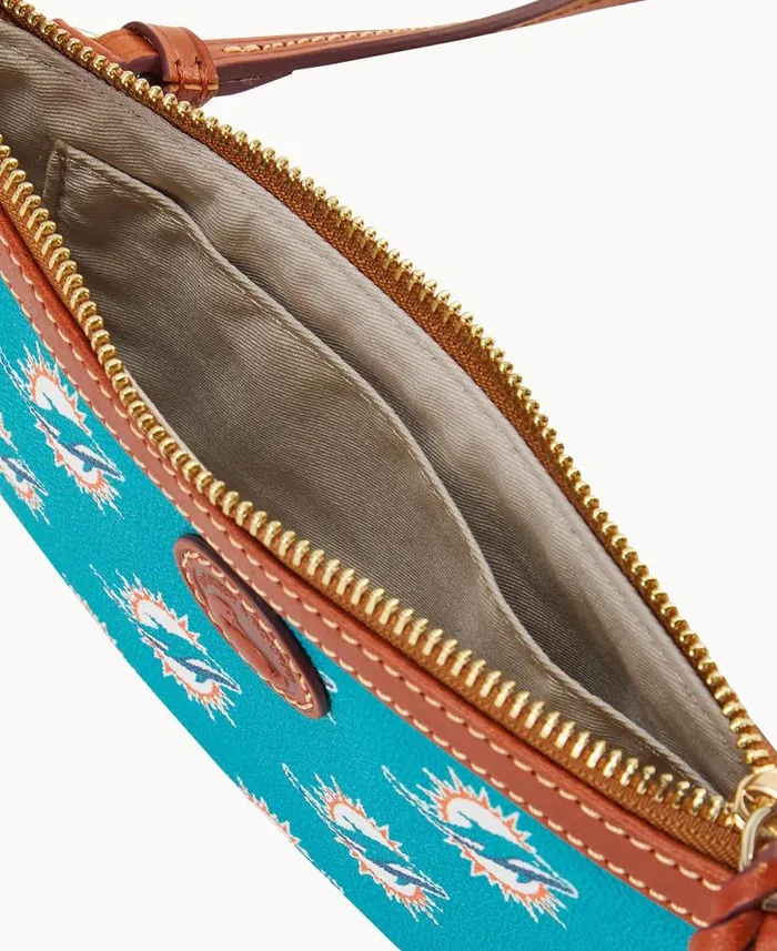 Dooney and Bourke NFL Dolphins Large Slim Crossbody Dolphins WomenMen Crossbodies Dooney and Bourke NFL Dolphins Large Slim Crossbody Dolphins WomenMen Crossbodies