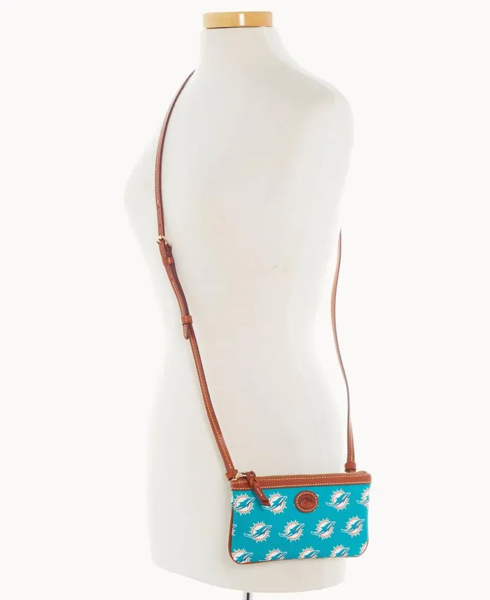 Dooney and Bourke NFL Dolphins Large Slim Crossbody Dolphins WomenMen Crossbodies Dooney and Bourke NFL Dolphins Large Slim Crossbody Dolphins WomenMen Crossbodies