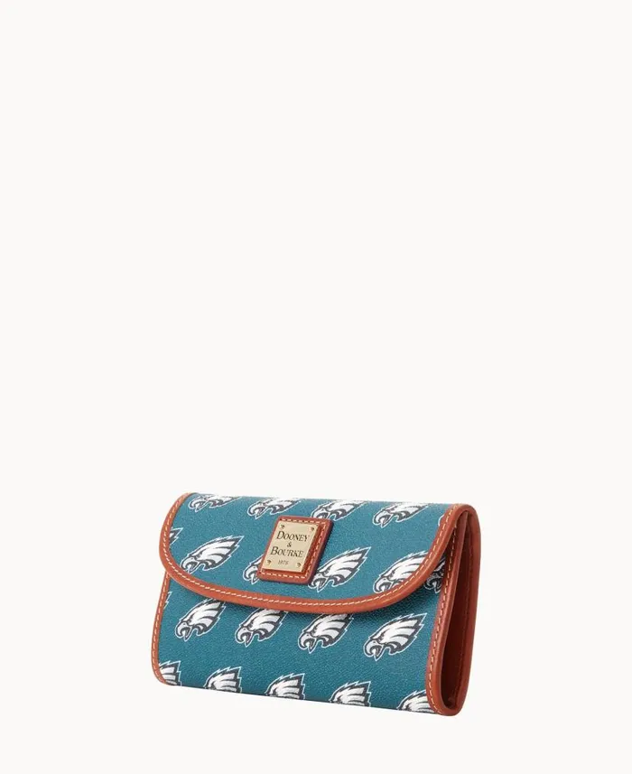Dooney and Bourke NFL Eagles Continental Clutch Eagles WomenMen Wallets
