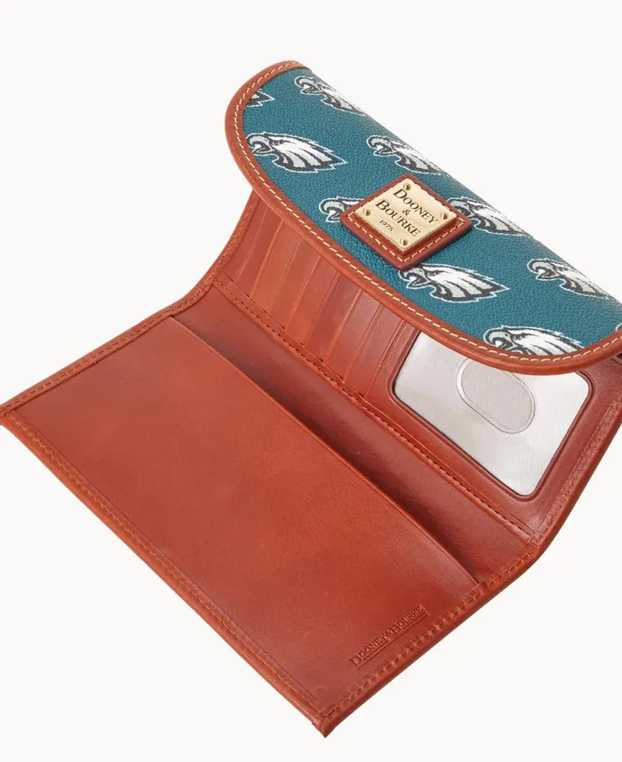 Dooney and Bourke NFL Eagles Continental Clutch Eagles WomenMen Wallets