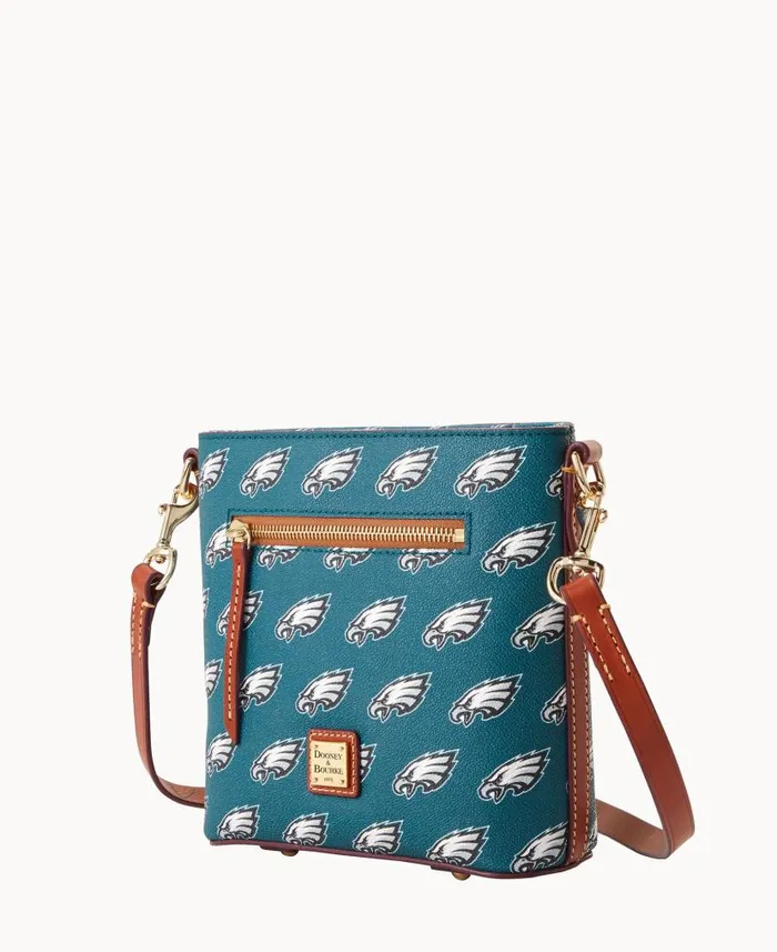 Dooney and Bourke NFL Eagles Small Zip Crossbody Eagles WomenMen Crossbodies Dooney and Bourke NFL Eagles Small Zip Crossbody Eagles WomenMen Crossbodies