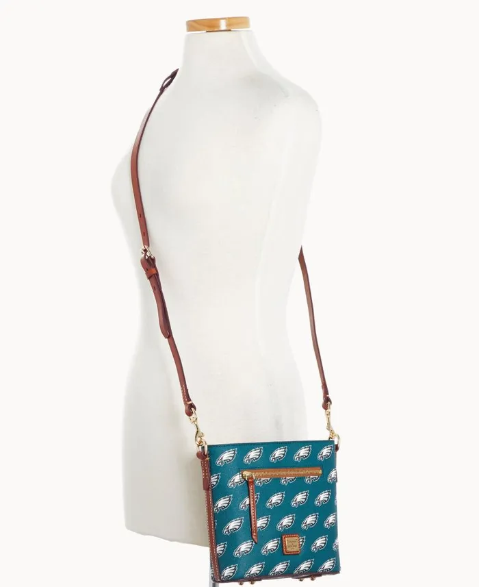 Dooney and Bourke NFL Eagles Small Zip Crossbody Eagles WomenMen Crossbodies Dooney and Bourke NFL Eagles Small Zip Crossbody Eagles WomenMen Crossbodies