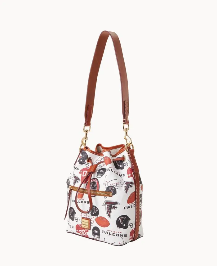 Dooney and Bourke NFL Falcons Drawstring Falcons WomenMen Shoulder Bags