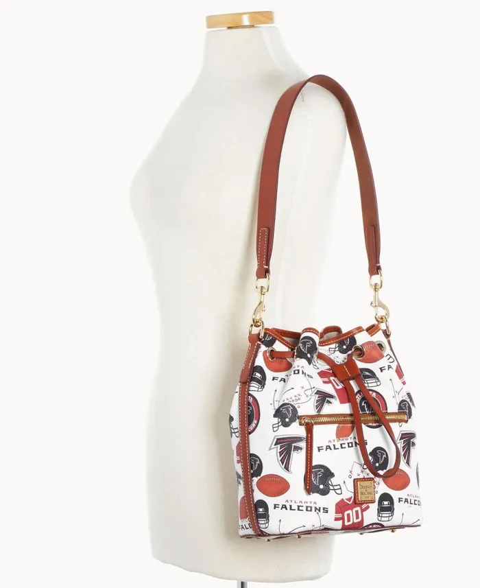 Dooney and Bourke NFL Falcons Drawstring Falcons WomenMen Shoulder Bags