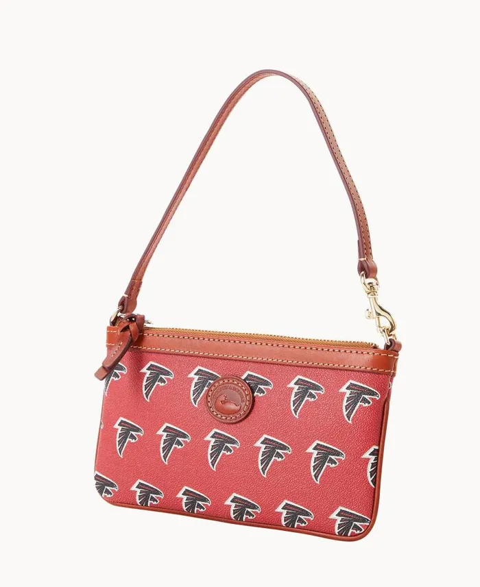 Dooney and Bourke NFL Falcons Large Slim Wristlet Falcons WomenMen Wallets