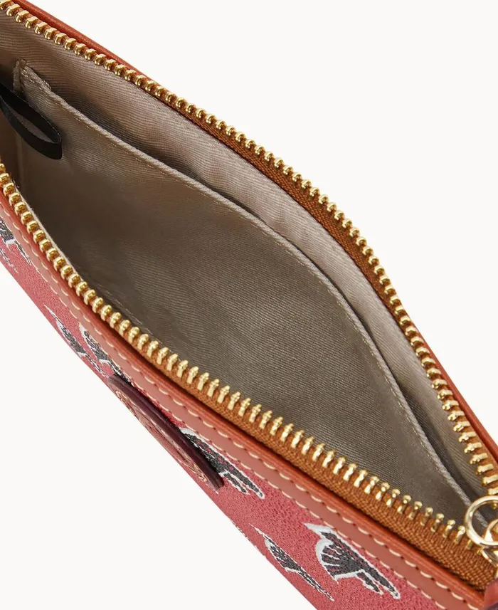 Dooney and Bourke NFL Falcons Large Slim Wristlet Falcons WomenMen Wallets