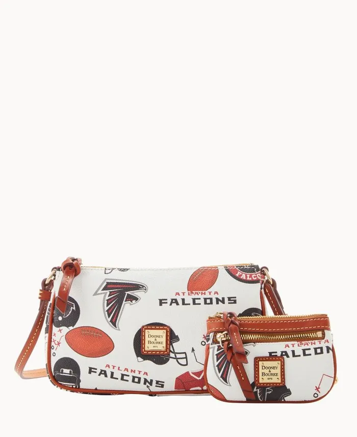 Dooney and Bourke NFL Falcons Lexi Crossbody Sm Coin Case Falcons WomenMen Crossbodies Dooney and Bourke NFL Falcons Lexi Crossbody Sm Coin Case Falcons WomenMen Crossbodies