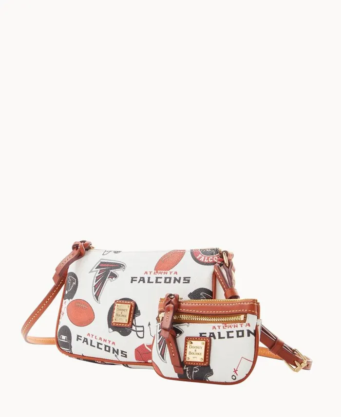 Dooney and Bourke NFL Falcons Lexi Crossbody Sm Coin Case Falcons WomenMen Crossbodies Dooney and Bourke NFL Falcons Lexi Crossbody Sm Coin Case Falcons WomenMen Crossbodies