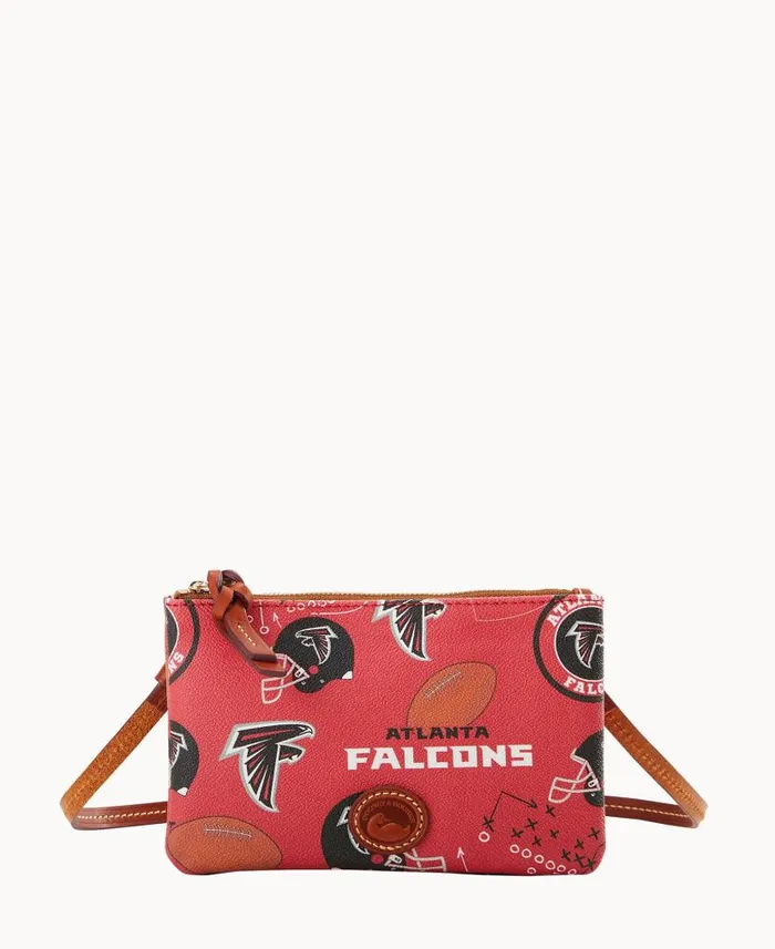 Dooney and Bourke NFL Falcons Top Zip Crossbody Falcons WomenMen Crossbodies