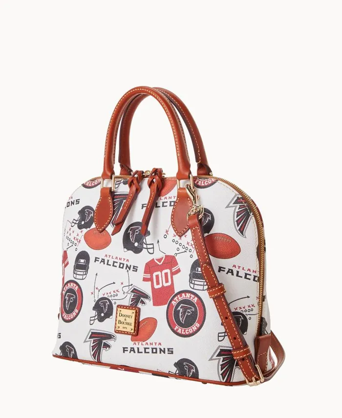 Dooney and Bourke NFL Falcons Zip Zip Satchel Falcons WomenMen Satchels