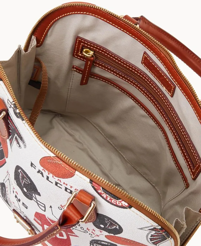 Dooney and Bourke NFL Falcons Zip Zip Satchel Falcons WomenMen Satchels