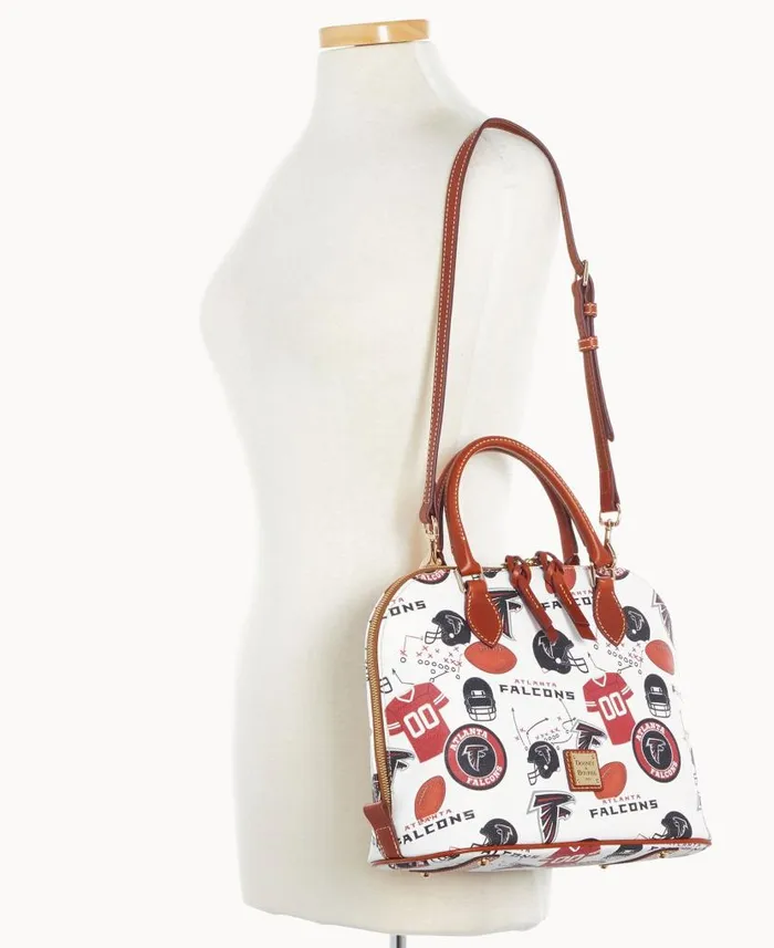 Dooney and Bourke NFL Falcons Zip Zip Satchel Falcons WomenMen Satchels