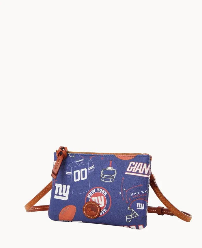 Dooney and Bourke NFL Giants Top Zip Crossbody Giants WomenMen Crossbodies