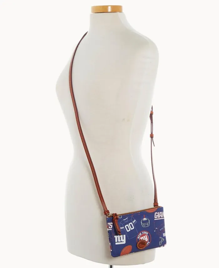 Dooney and Bourke NFL Giants Top Zip Crossbody Giants WomenMen Crossbodies