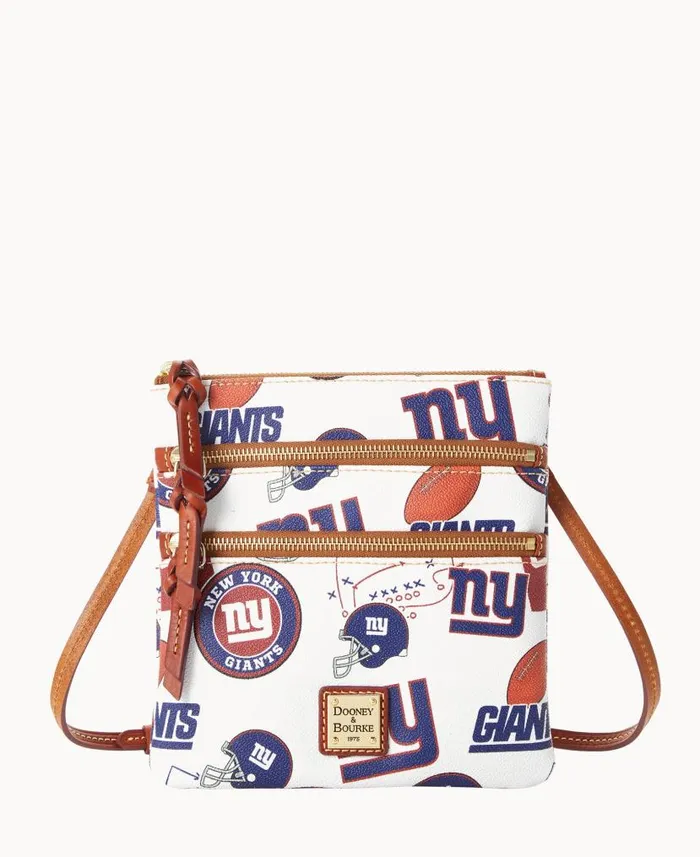 Dooney and Bourke NFL NY Giants N S Triple Zip Crossbody Giants WomenMen Crossbodies Dooney and Bourke NFL NY Giants N S Triple Zip Crossbody Giants WomenMen Crossbodies