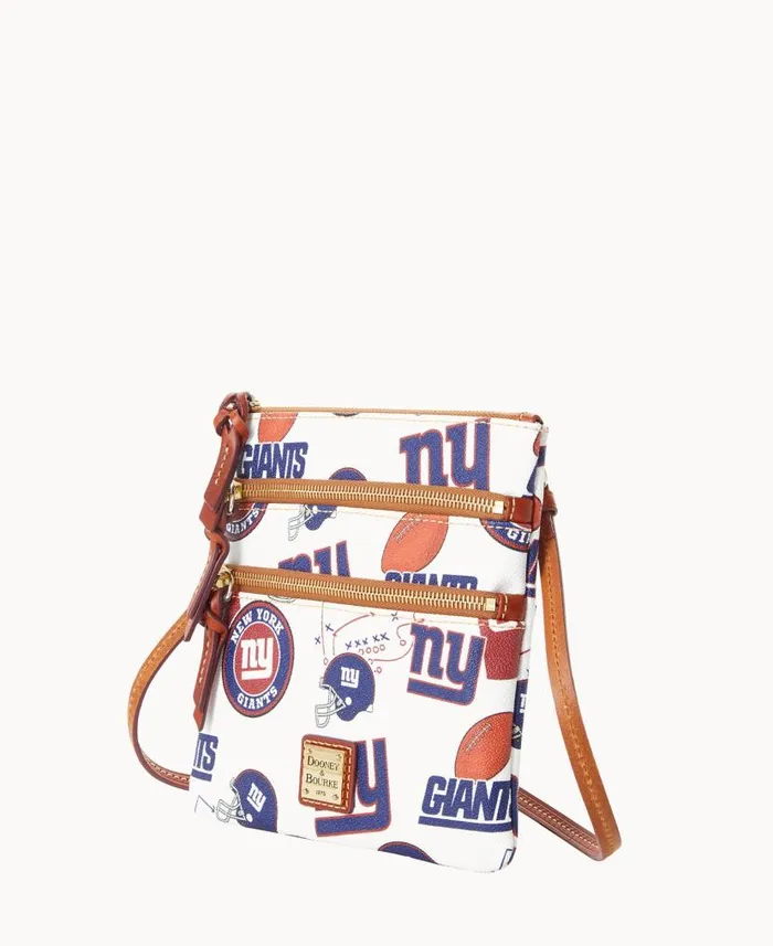 Dooney and Bourke NFL NY Giants N S Triple Zip Crossbody Giants WomenMen Crossbodies Dooney and Bourke NFL NY Giants N S Triple Zip Crossbody Giants WomenMen Crossbodies