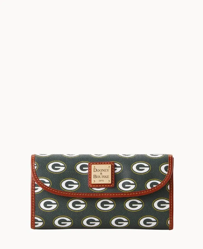 Dooney and Bourke NFL Packers Cont Clutch Packers WomenMen Wallets