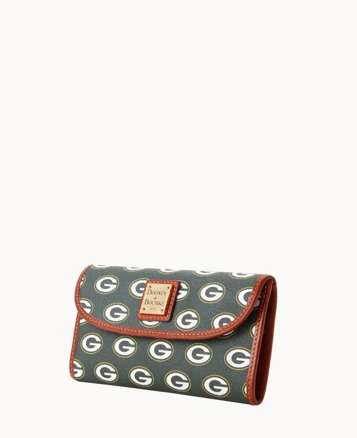 Dooney and Bourke NFL Packers Cont Clutch Packers WomenMen Wallets