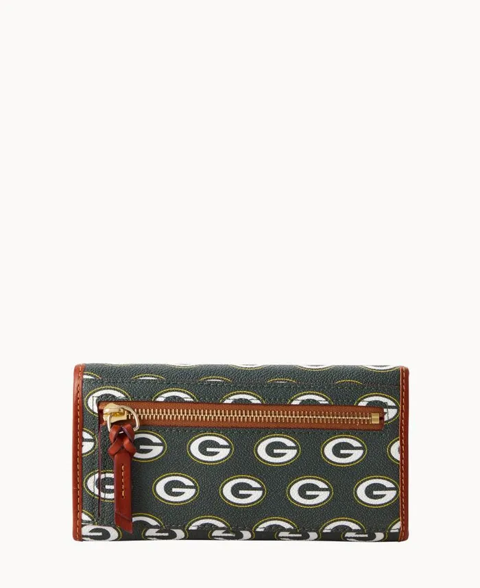 Dooney and Bourke NFL Packers Cont Clutch Packers WomenMen Wallets