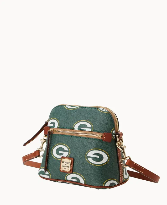 Dooney and Bourke NFL Packers Domed Crossbody Packers WomenMen Shoulder Bags Dooney and Bourke NFL Packers Domed Crossbody Packers WomenMen Shoulder Bags