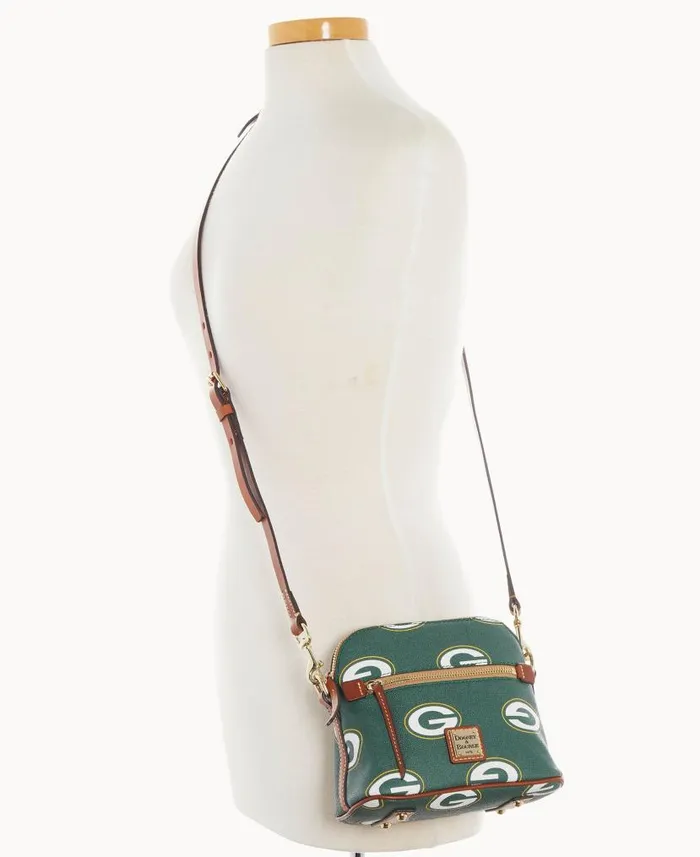 Dooney and Bourke NFL Packers Domed Crossbody Packers WomenMen Shoulder Bags Dooney and Bourke NFL Packers Domed Crossbody Packers WomenMen Shoulder Bags