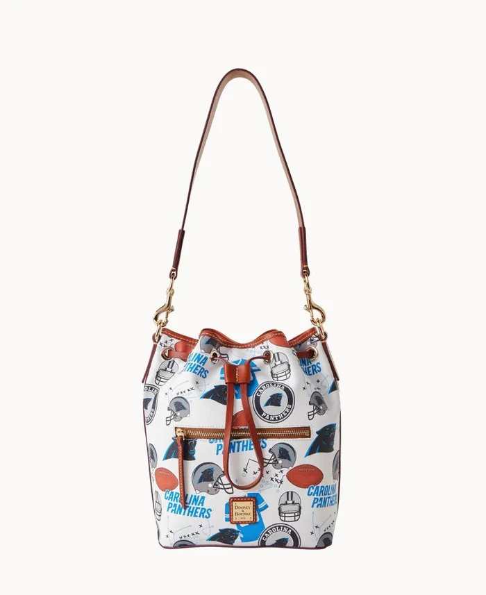 Dooney and Bourke NFL Panthers Drawstring Panthers WomenMen Shoulder Bags