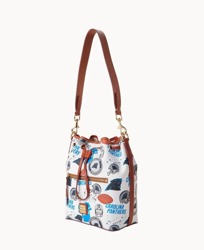 Dooney and Bourke NFL Panthers Drawstring Panthers WomenMen Shoulder Bags