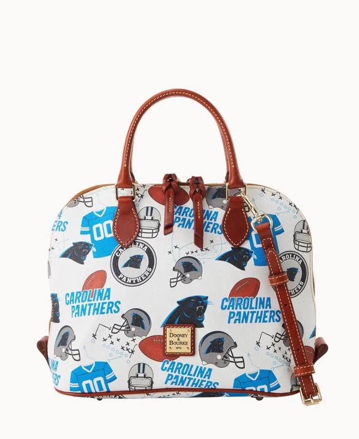 Dooney and Bourke NFL Panthers Zip Zip Satchel Panthers WomenMen Satchels