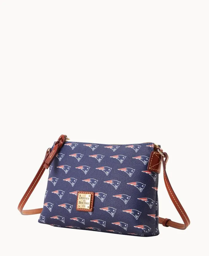 Dooney and Bourke NFL Patriots Crossbody Pouchette Patriots WomenMen Crossbodies Dooney and Bourke NFL Patriots Crossbody Pouchette Patriots WomenMen Crossbodies