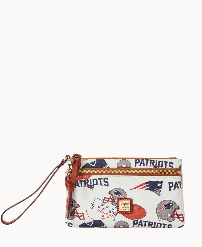 Dooney and Bourke NFL Patriots Double Zip Wristlet New England Patriots WomenMen Wallets Dooney and Bourke NFL Patriots Double Zip Wristlet New England Patriots WomenMen Wallets