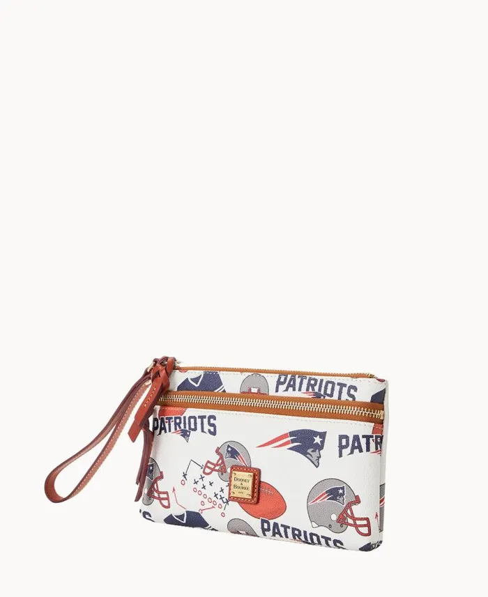 Dooney and Bourke NFL Patriots Double Zip Wristlet New England Patriots WomenMen Wallets Dooney and Bourke NFL Patriots Double Zip Wristlet New England Patriots WomenMen Wallets