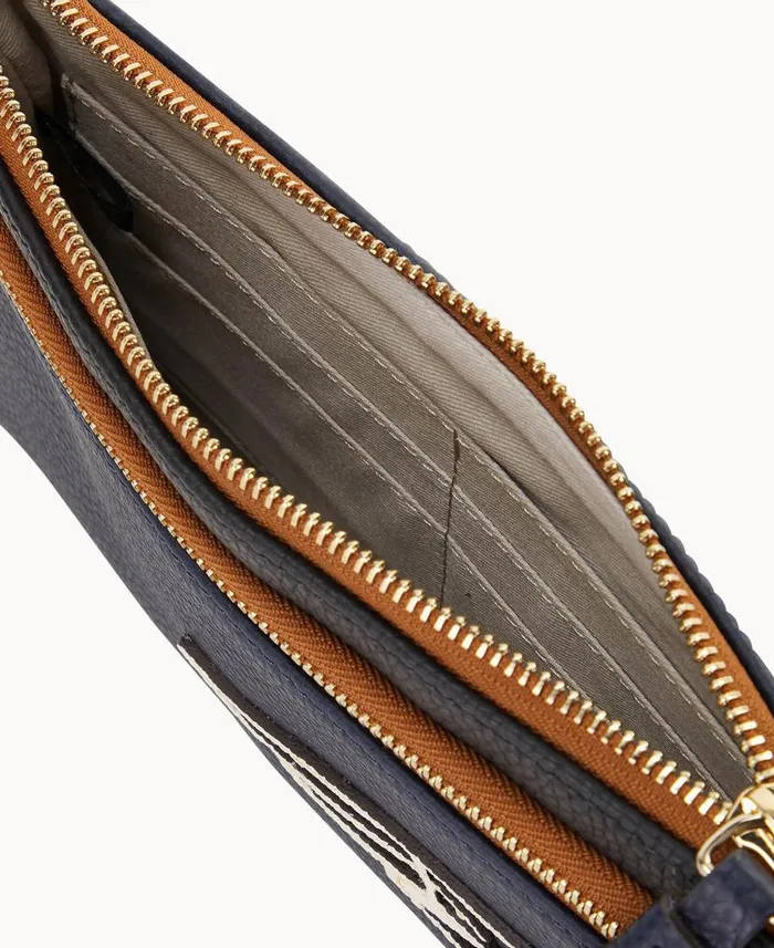 Dooney and Bourke NFL Patriots Double Zip Wristlet Patriots WomenMen Wallets Dooney and Bourke NFL Patriots Double Zip Wristlet Patriots WomenMen Wallets