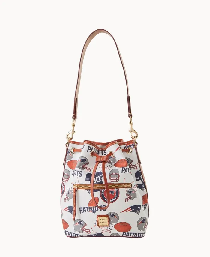 Dooney and Bourke NFL Patriots Drawstring Patriots WomenMen Shoulder Bags