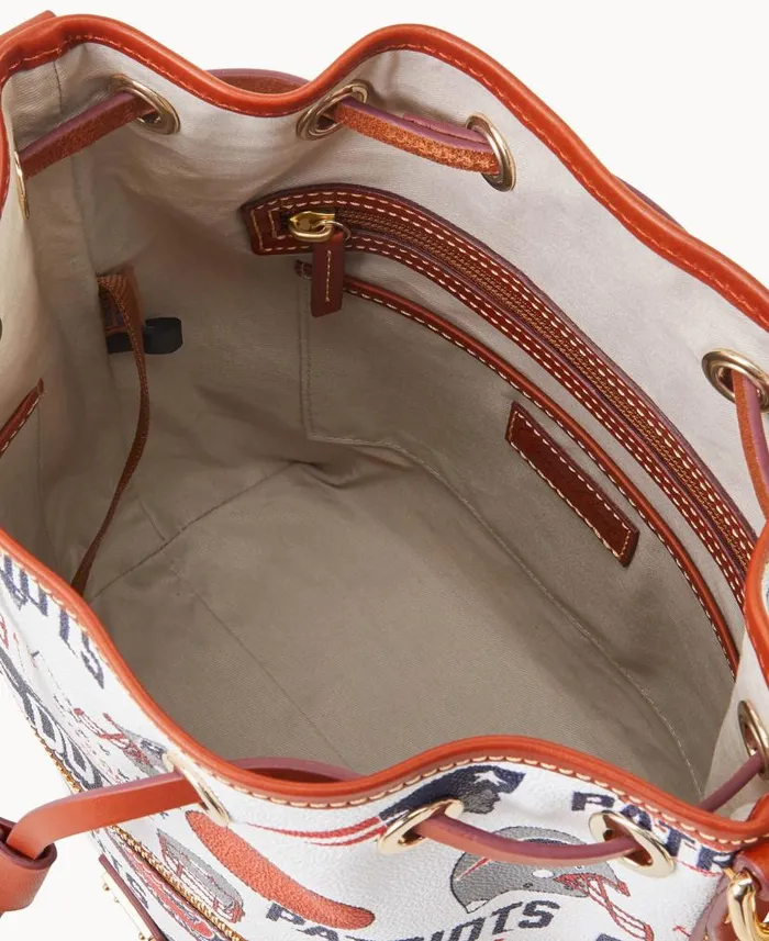 Dooney and Bourke NFL Patriots Drawstring Patriots WomenMen Shoulder Bags