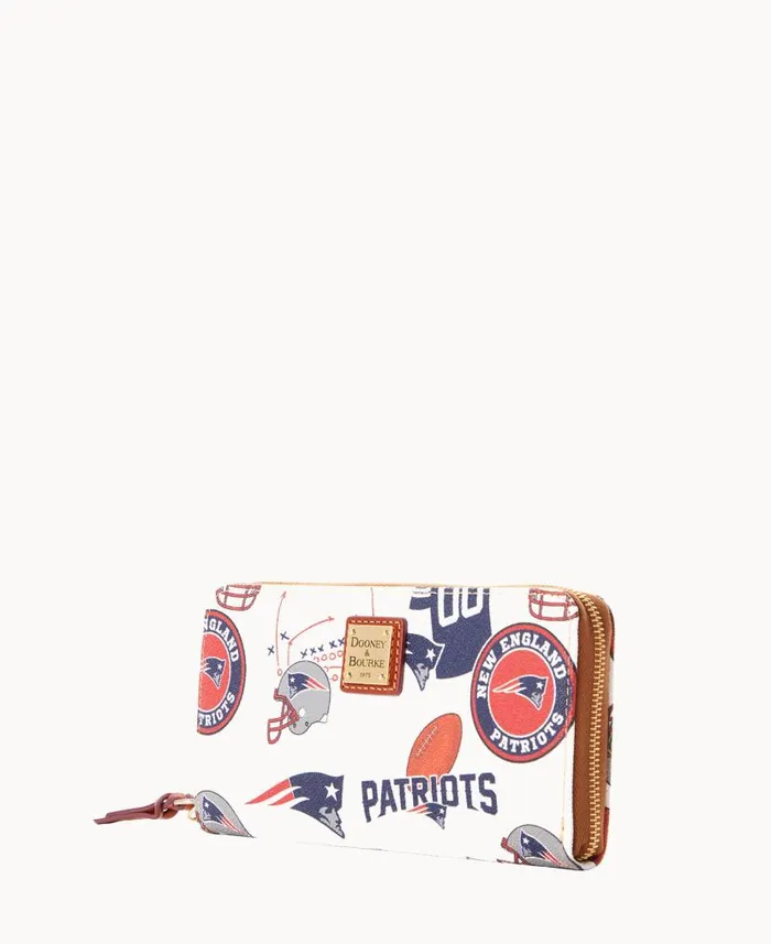 Dooney and Bourke NFL Patriots Large Zip Around Wristlet Patriots WomenMen Wallets Dooney and Bourke NFL Patriots Large Zip Around Wristlet Patriots WomenMen Wallets