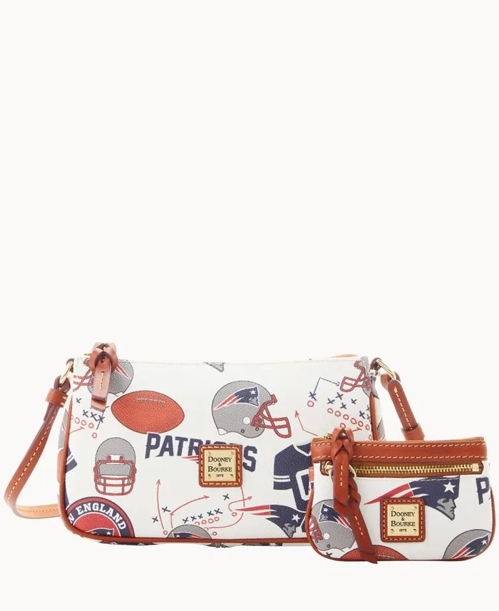 Dooney and Bourke NFL Patriots Lexi Crossbody Sm Coin Case Patriots WomenMen Crossbodies Dooney and Bourke NFL Patriots Lexi Crossbody Sm Coin Case Patriots WomenMen Crossbodies