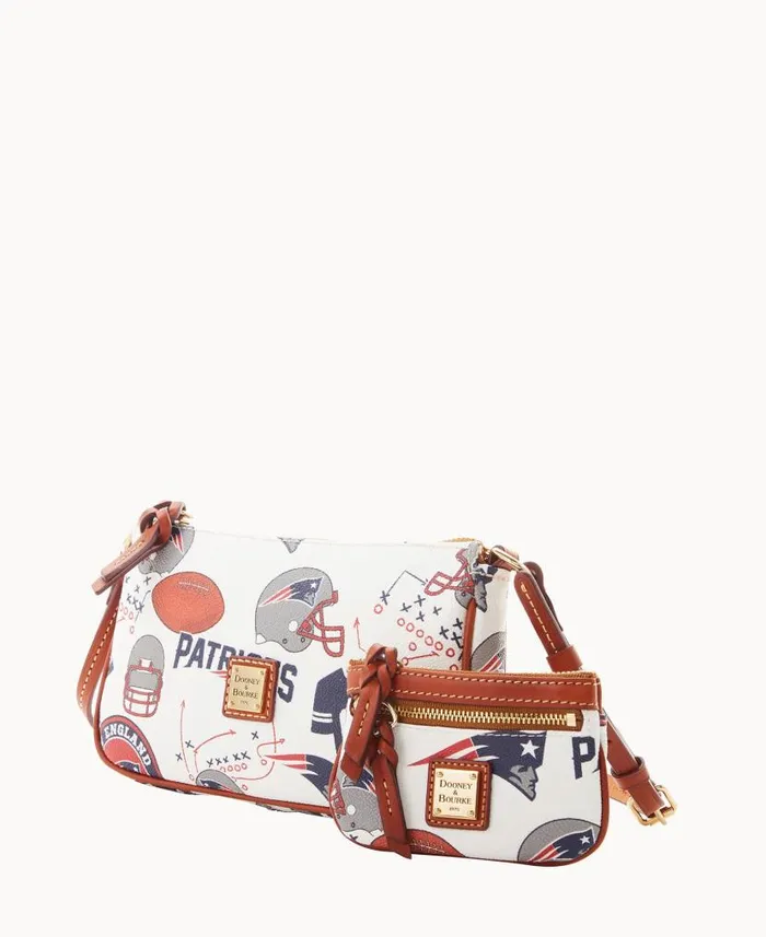 Dooney and Bourke NFL Patriots Lexi Crossbody Sm Coin Case Patriots WomenMen Crossbodies Dooney and Bourke NFL Patriots Lexi Crossbody Sm Coin Case Patriots WomenMen Crossbodies