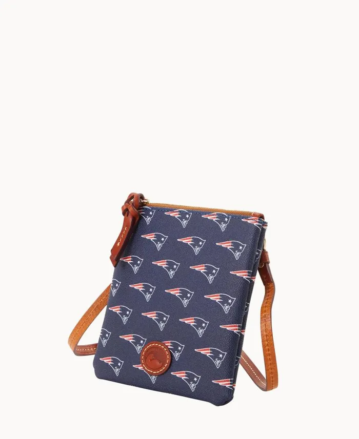 Dooney and Bourke NFL Patriots Small North South Top Zip Crossbody Patriots WomenMen Crossbodies Dooney and Bourke NFL Patriots Small North South Top Zip Crossbody Patriots WomenMen Crossbodies