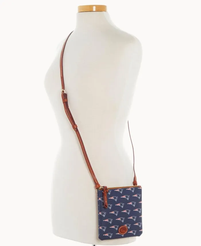 Dooney and Bourke NFL Patriots Small North South Top Zip Crossbody Patriots WomenMen Crossbodies Dooney and Bourke NFL Patriots Small North South Top Zip Crossbody Patriots WomenMen Crossbodies