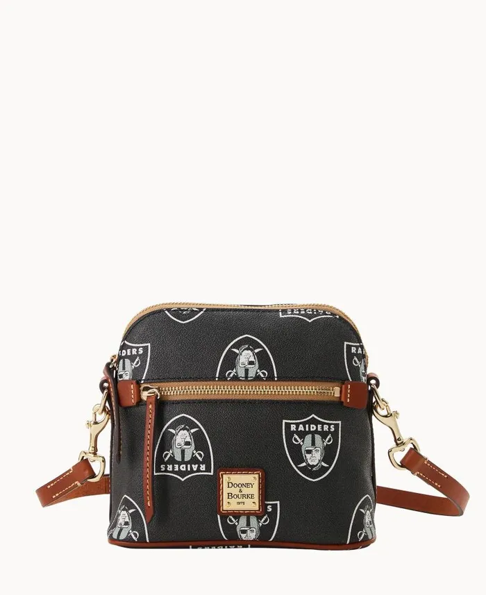 Dooney and Bourke NFL Raiders Domed Crossbody Raiders WomenMen Crossbodies