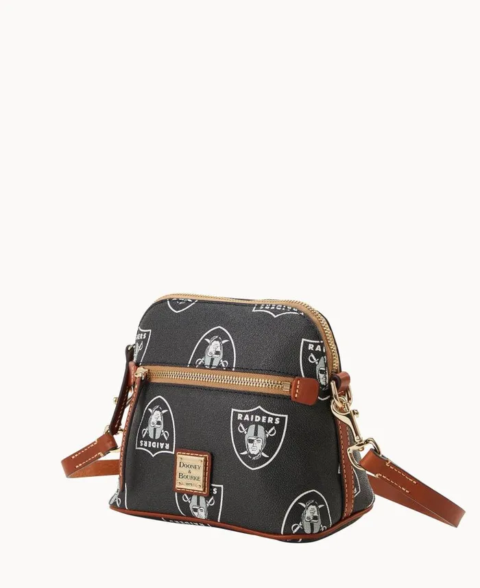 Dooney and Bourke NFL Raiders Domed Crossbody Raiders WomenMen Crossbodies