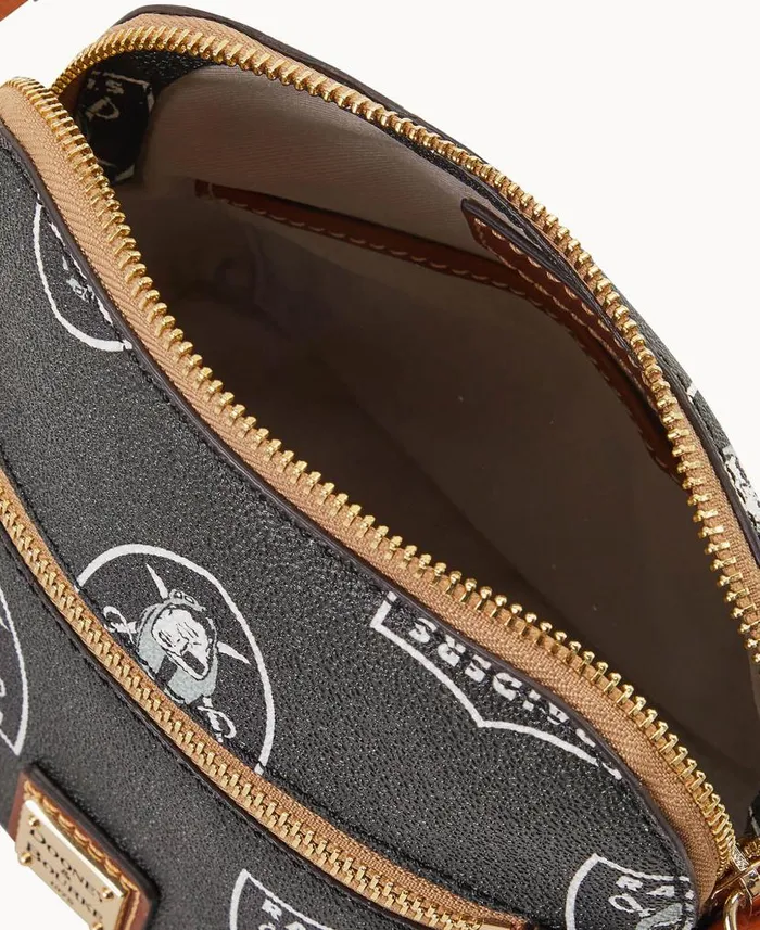 Dooney and Bourke NFL Raiders Domed Crossbody Raiders WomenMen Crossbodies