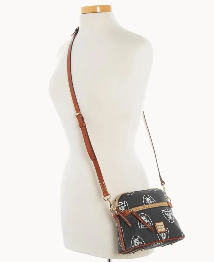 Dooney and Bourke NFL Raiders Domed Crossbody Raiders WomenMen Crossbodies