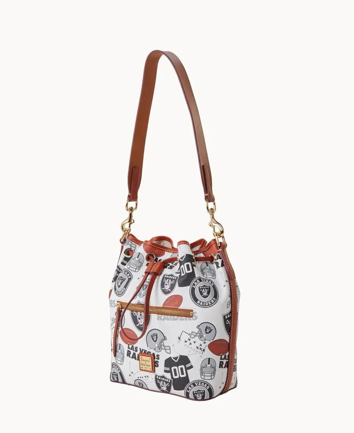 Dooney and Bourke NFL Raiders Drawstring Raiders WomenMen Shoulder Bags