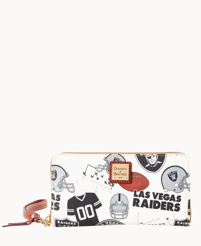 Dooney and Bourke NFL Raiders Large Zip Around Wristlet Raiders WomenMen Wallets Dooney and Bourke NFL Raiders Large Zip Around Wristlet Raiders WomenMen Wallets