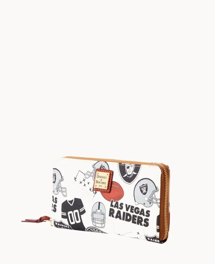 Dooney and Bourke NFL Raiders Large Zip Around Wristlet Raiders WomenMen Wallets Dooney and Bourke NFL Raiders Large Zip Around Wristlet Raiders WomenMen Wallets